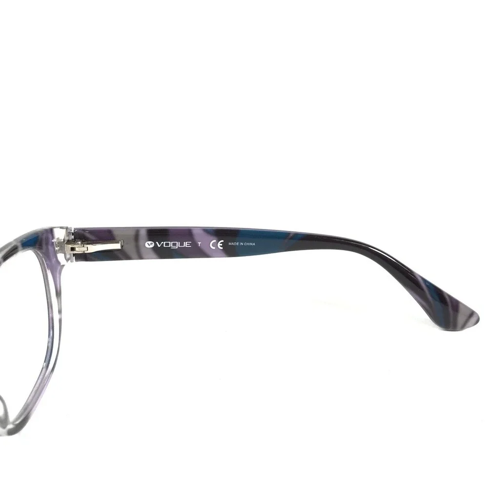 Vogue Eyeglasses Frames VO2747 2002 Purple Clear Cat Eye Round 52-17-140